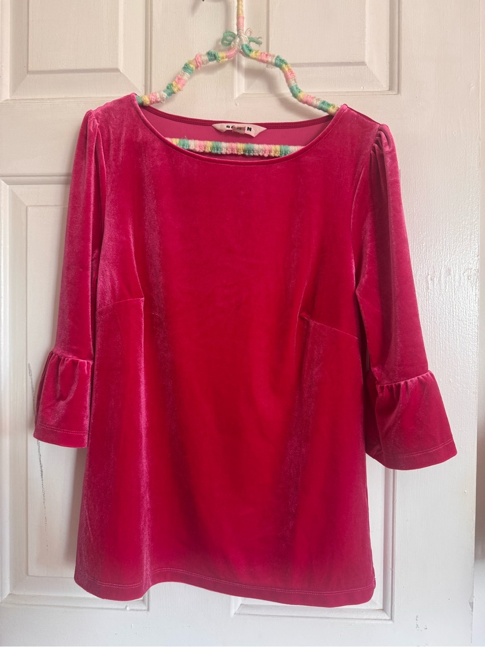 Boden Velvet Ruffle Cuff Top - Picture 6 of 11
